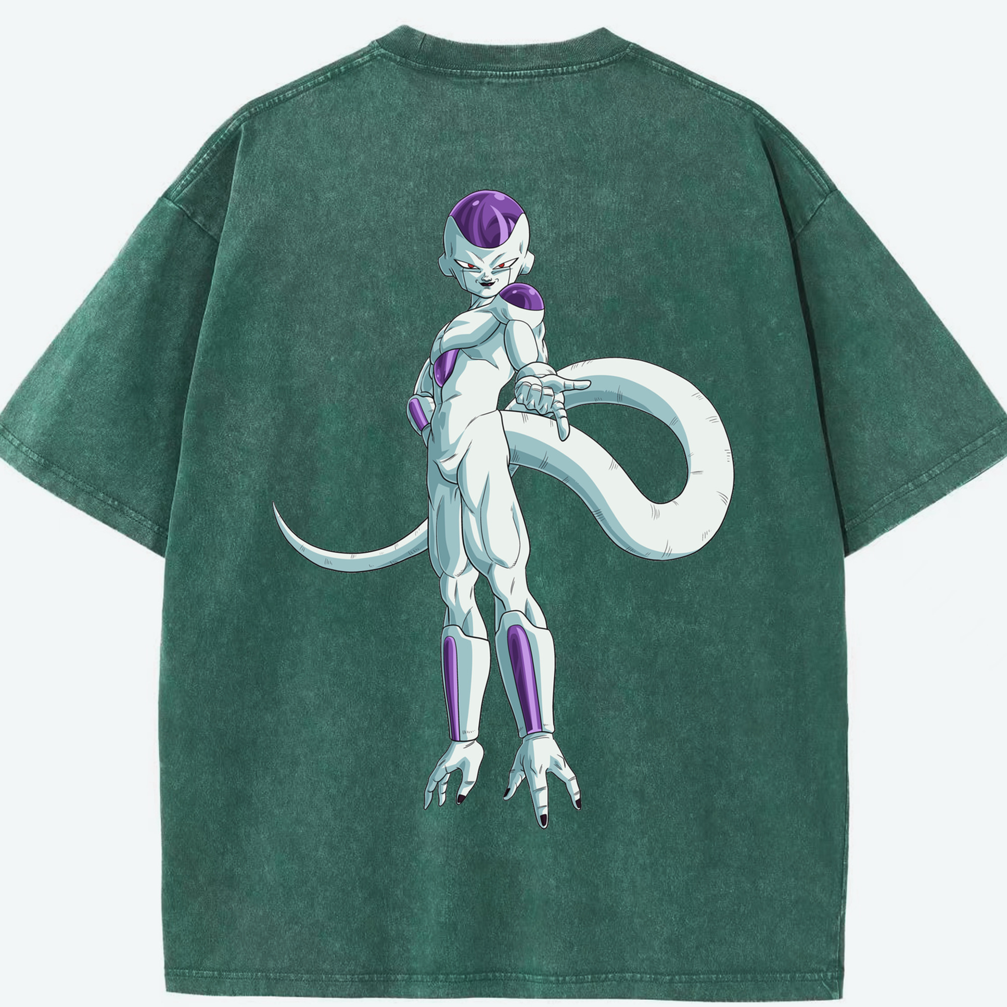 （画像用） ドラゴンボール フリーザ DRAGON BALL Frieza 綿100% ヴィンテージ風 半袖Tシャツ（背面プリント）